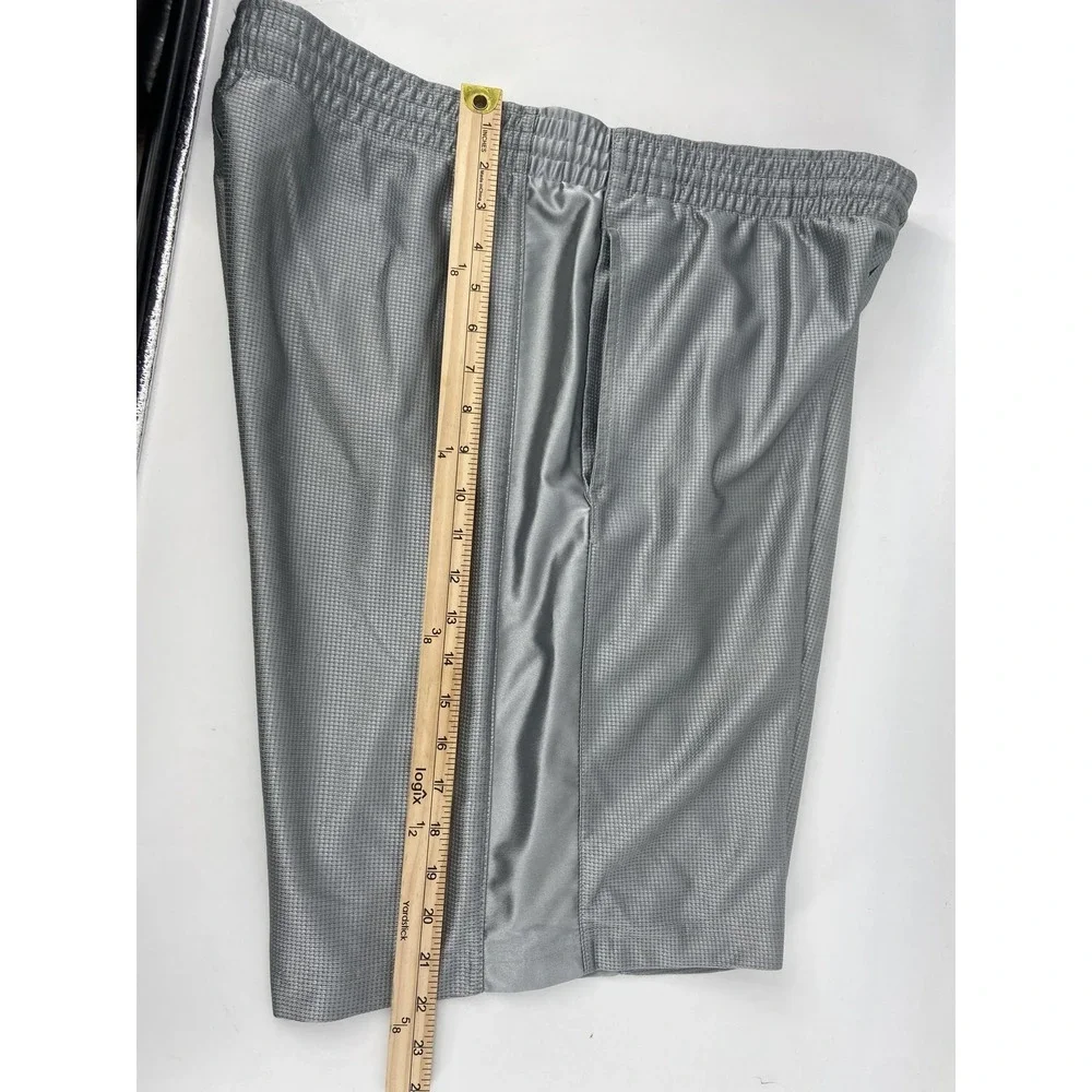 Y2K Nike Basketball Shorts Mens Medium‎ Silver Dazzle 9